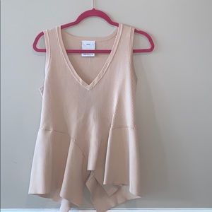 Gorgeously thick knit peach tank with mermaid btm